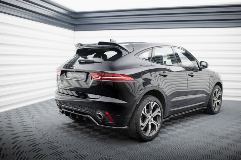 Maxton Spoiler CAP Abrisskante 3D Jaguar E-Pace R-Dynamic Mk1 schwarz Hochglanz JA-EP-1-RDYNAMIC-CAP3D1-G