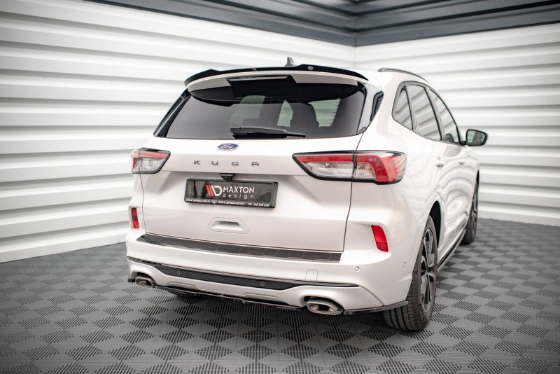 Maxton Mittlerer Diffusor Heck Ansatz für Ford Kuga ST-Line Mk3 schwarz Hochglanz FO-KU-3-STLINE-RD1-G