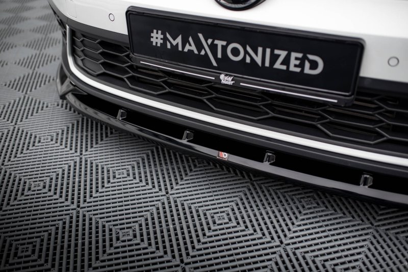 Maxton Front Ansatz V.2 VW Polo AW GTI Facelift schwarz Hochglanz VW-PO-6F-GTI-FD2-G