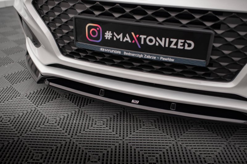 Maxton Front Ansatz V.2 für Hyundai I20 Mk2 Facelift schwarz Hochglanz HY-I20-2F-FD2-G