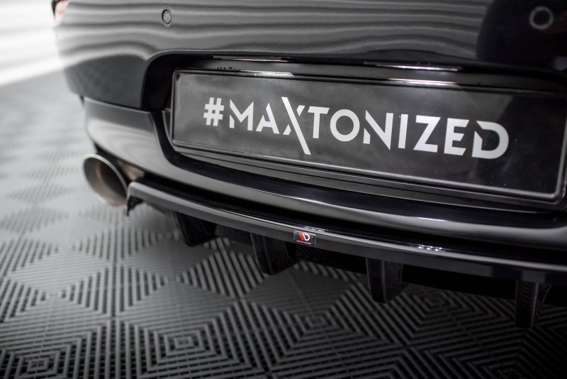 Maxton Mittlerer Cup Diffusor Heck Ansatz BMW Z4 M-Paket E89 Facelift schwarz Hochglanz BM-Z4-89F-MPACK-RD1G+RD2-G