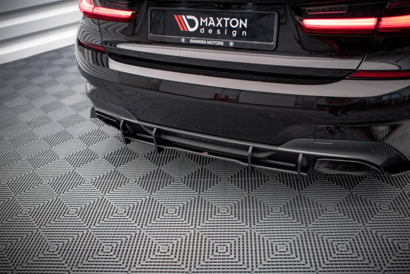 Maxton Street Pro Heckschürze für BMW 3er M340 G20 / G21 BM321MPACKCNC-RS1B+BRBI
