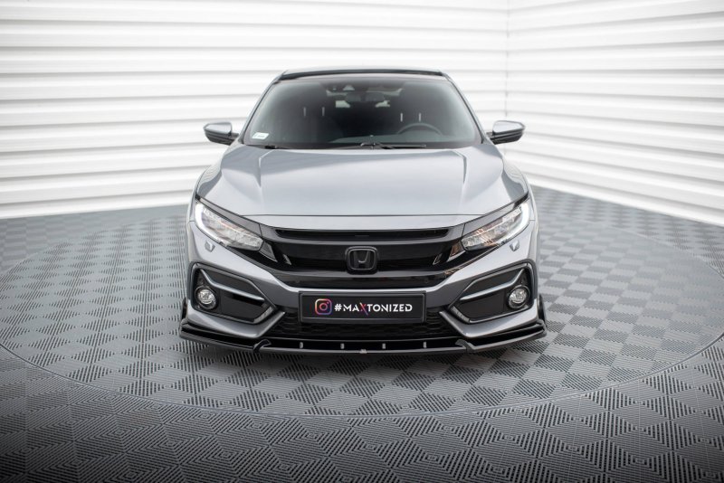 Maxton Front Ansatz +Flaps für Honda Civic Sport Mk 10 HO-CI-10-SPORT-FD1G+FSF1B