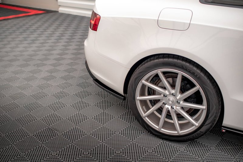 Maxton Heck Ansatz Flaps Diffusor für Audi A5 Coupe 8T Facelift schwarz Hochglanz AU-A5-1F-RSD3-G