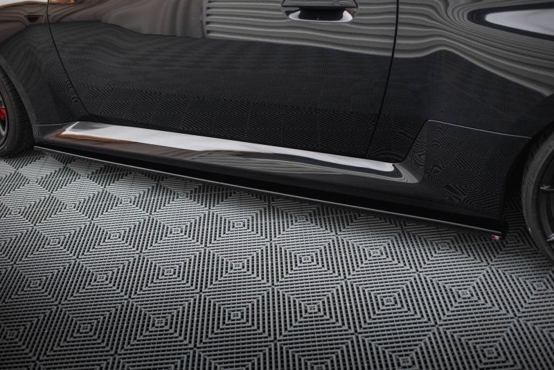 Maxton Seitenschweller Ansatz für V.3 für BMW M2 G87 schwarz Hochglanz BM-M2-G87-SD3-G