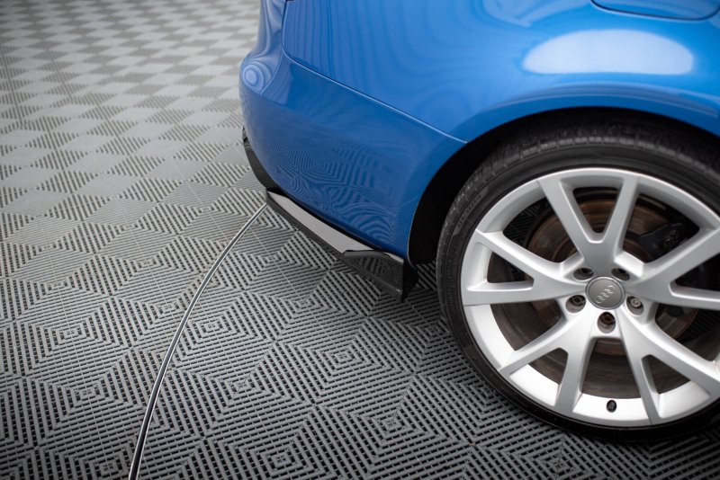 Maxton Heck Ansatz Flaps Diffusor V.2 Audi S4 Limousine B8 schwarz Hochglanz AU-S4-B8-RSD2-G