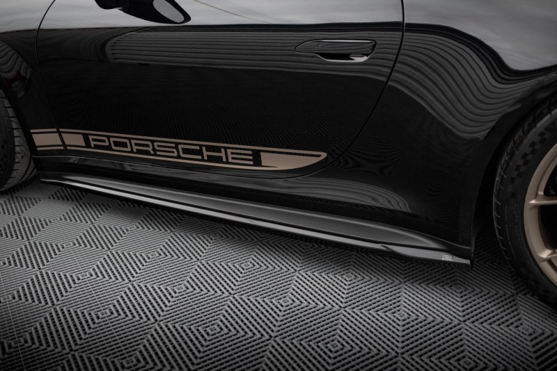 Maxton Seitenschweller Ansatz Porsche 911 992 GT3 schwarz Hochglanz PO-911-992-GT3-SD1-G