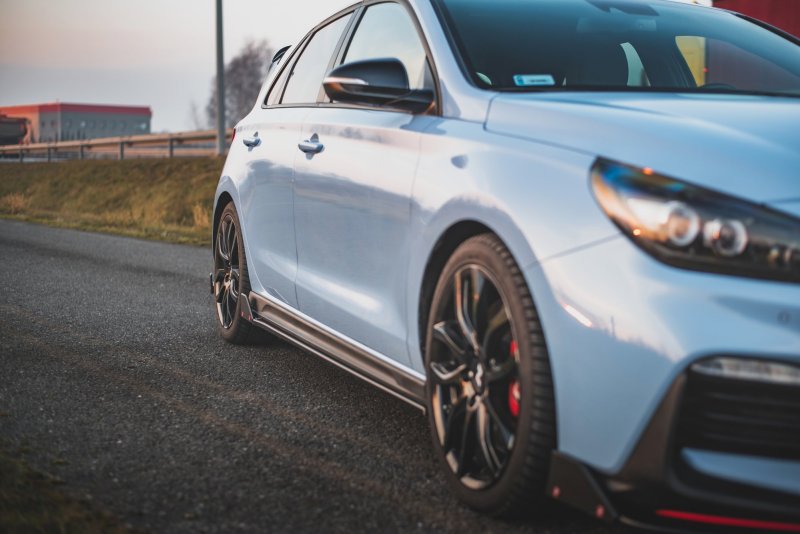Maxton Seitenschweller Ansatz + Flaps  V.5 Hyundai I30 N Mk3 / Mk3 FL Hatchback/Fastback HY-I30-3-N-SD5G+S