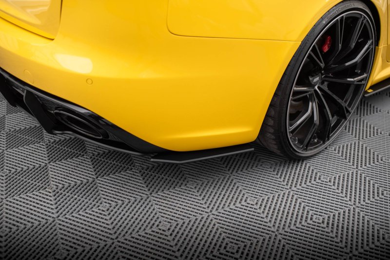 Maxton Street Pro Heck Ansatz Flaps Diffusor für Audi RS4 B8 AURS4B8CNC-RSD1B