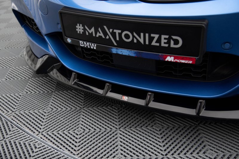 Maxton Front Ansatz V.1 BMW 3er GT M-Paket F34 schwarz Hochglanz BM-3-34-GT-MPACK-FD1-G