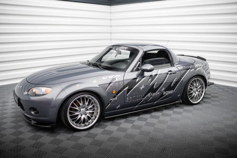 Maxton Seitenschweller Ansatz Mazda MX5 NC (Mk3) schwarz Hochglanz MA-MX5-3-SD1-G