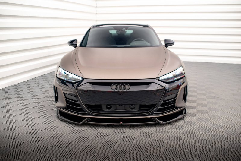 Maxton Front Ansatz V.1 für Audi e-Tron GT / RS GT Mk1 schwarz Hochglanz AU-ETRON-1-RS-FD1-G