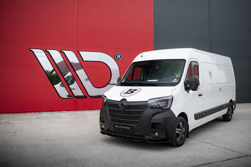 Maxton Front Ansatz Renault Master Mk3 Facelift schwarz Hochglanz RE-MA-3F-FD1-G