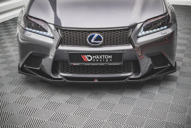 Maxton Front Ansatz V.2 für Lexus GS F Sport Mk4 (L10) schwarz Hochglanz LE-GS-4-FSPORT-FD2-G