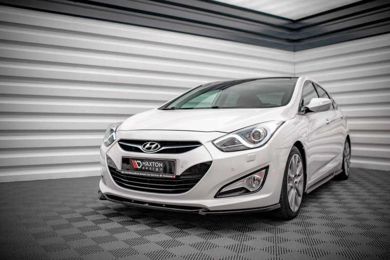 Maxton Front Ansatz für Hyundai I40 Mk1 schwarz Hochglanz HY-I40-1-FD1-G