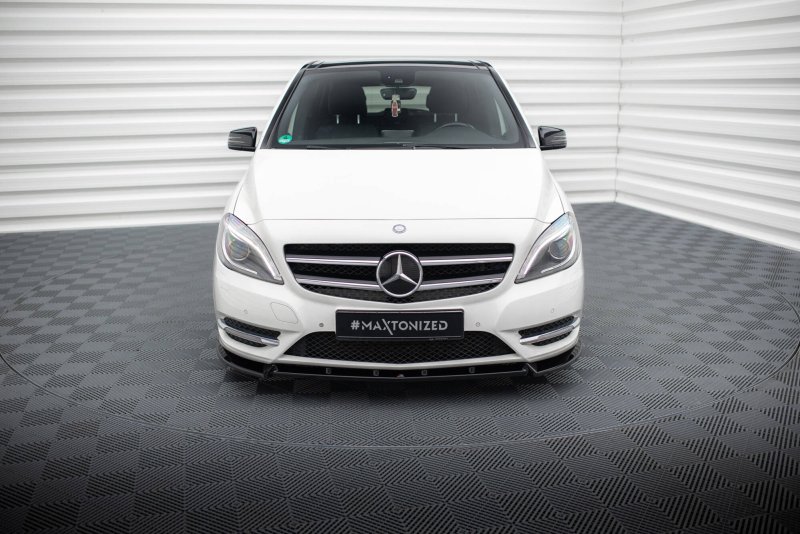 Maxton Front Ansatz Mercedes-Benz B W246 schwarz Hochglanz ME-B-246-FD1-G