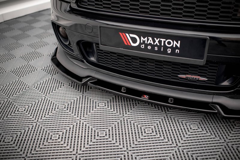 Maxton Front Ansatz V.3 für Mini Cooper John Cooper Works R56 schwarz Hochglanz MC-S-2-56-JCW-FD2-G