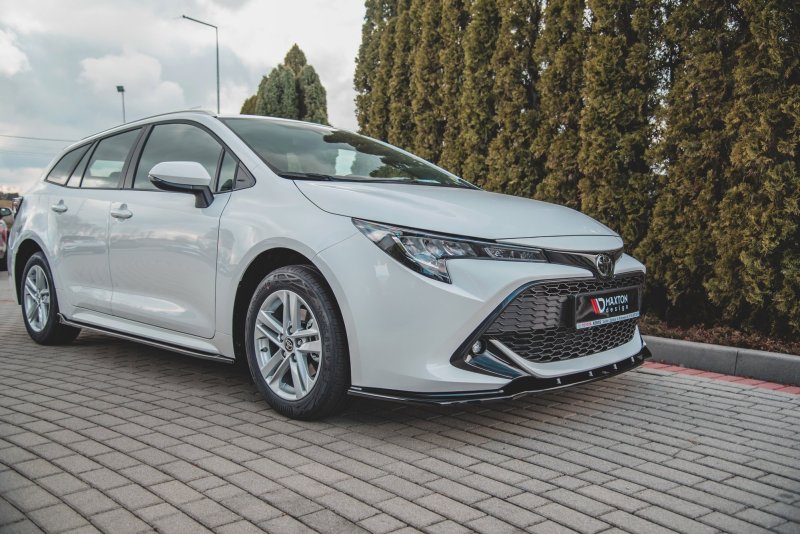 Maxton Front Ansatz V.1 für Toyota Corolla XII Touring Sports/ Hatchback schwarz Hochglanz TO-CO-12-FD1-G