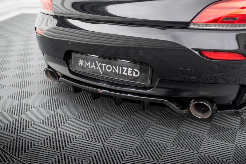 Maxton Mittlerer Cup Diffusor Heck Ansatz BMW Z4 M-Paket E89 Facelift schwarz Hochglanz BM-Z4-89F-MPACK-RD1G+RD2-G