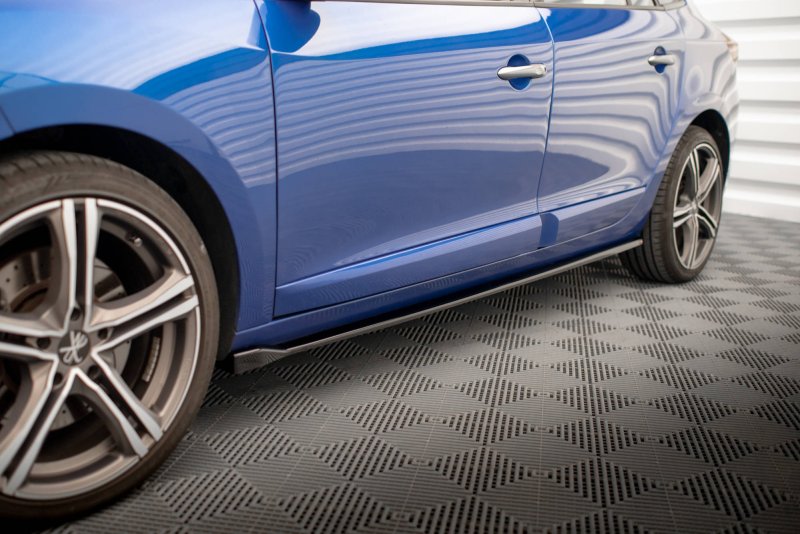 Maxton Seitenschweller Ansatz für Renault Megane GT Line Grandtour Mk3 Facelift schwarz Hochglanz RE-ME-3F-GT-K-SD1-G