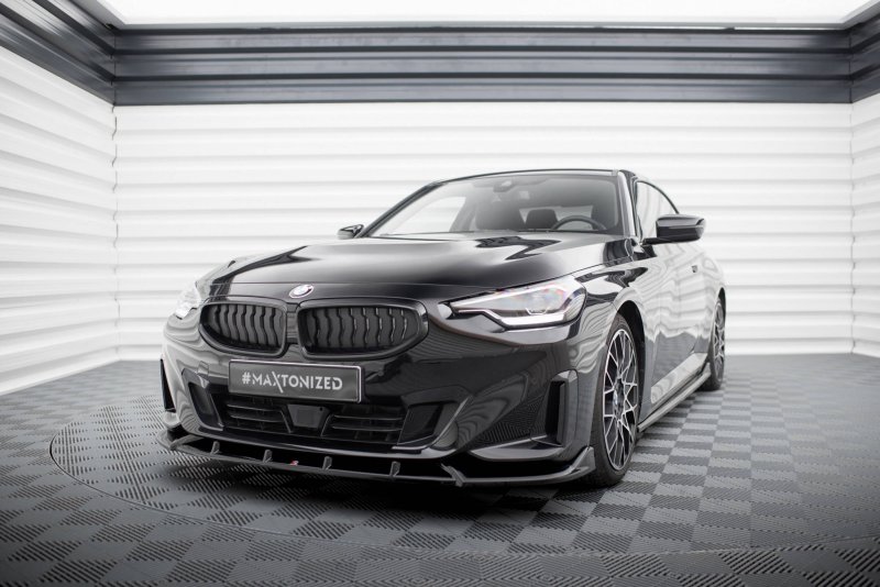 Maxton Front Ansatz V.2 BMW 2 Coupe G42 schwarz Hochglanz BM-2-G42-FD2-G