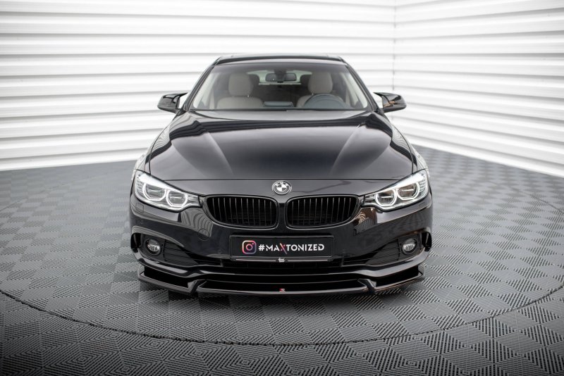 Maxton Front Ansatz V.2 für BMW 4er Gran Coupe F36 schwarz Hochglanz BM-4-F36-GC-FD2-G