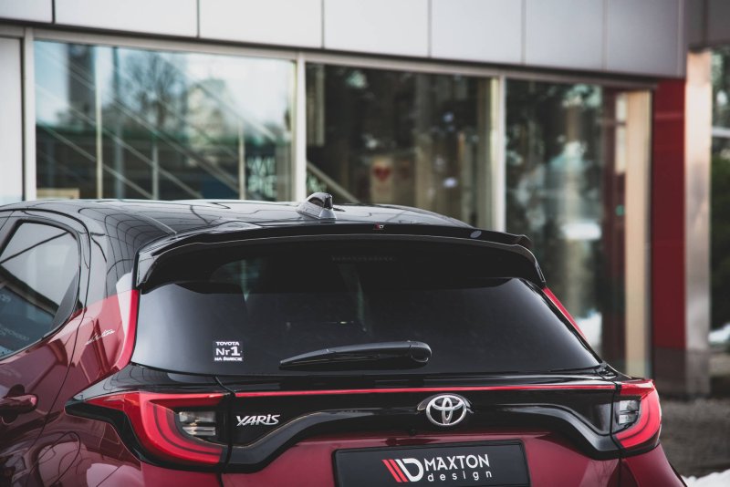 Maxton Spoiler CAP V.1 für Toyota Yaris Mk4 schwarz Hochglanz TO-YA-4-CAP1-G