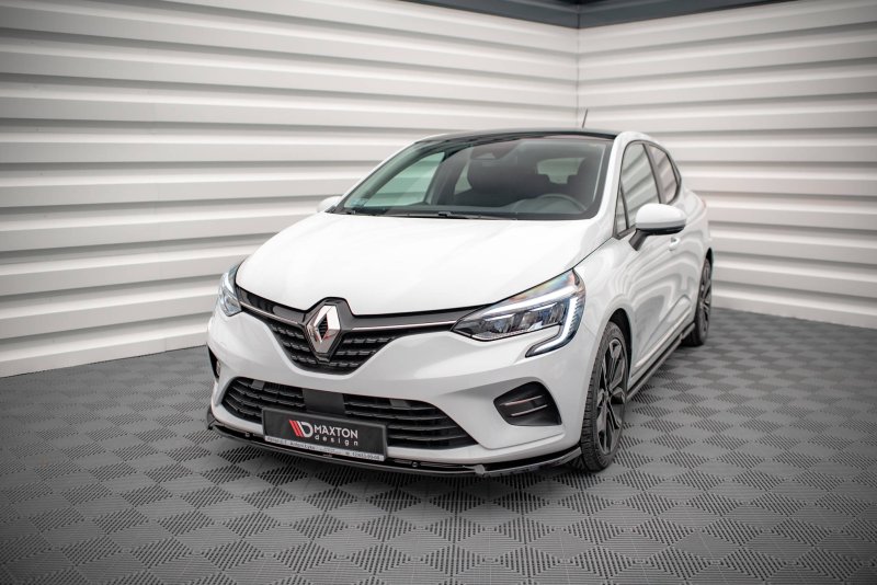 Maxton Front Ansatz V.2 für Renault Clio Mk5 schwarz Hochglanz RE-CL-5-FD2-G