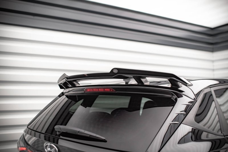 Maxton Spoiler CAP für Hyundai I20 N Mk3 schwarz Hochglanz HY-I20-3-N-CAP1-G