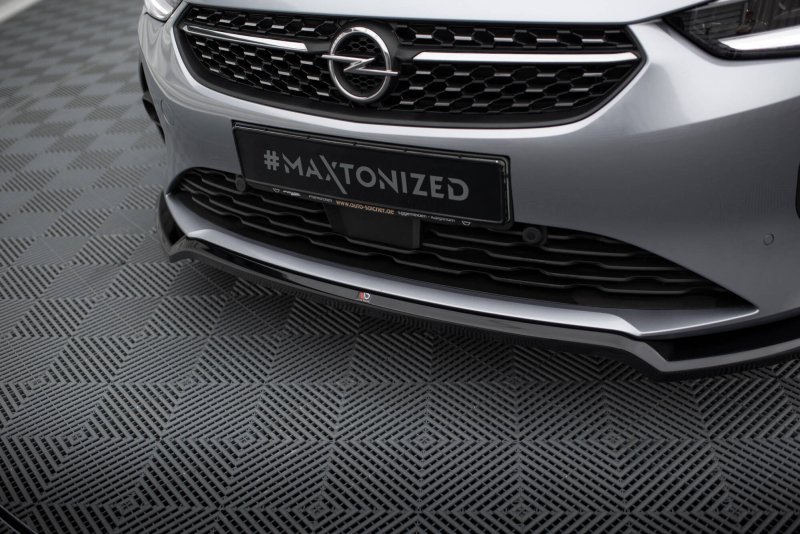 Maxton Front Ansatz V.2 Opel Corsa F ( Mk6) schwarz Hochglanz OP-CO-F-FD2-G
