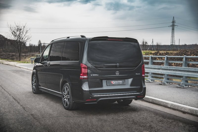 Maxton Heck Ansatz Flaps Diffusor V.2 für Mercedes-Benz V-Klasse AMG-Line W447 Facelift schwarz Hochglanz ME-V-447F-AMGLINE-RSD2-G