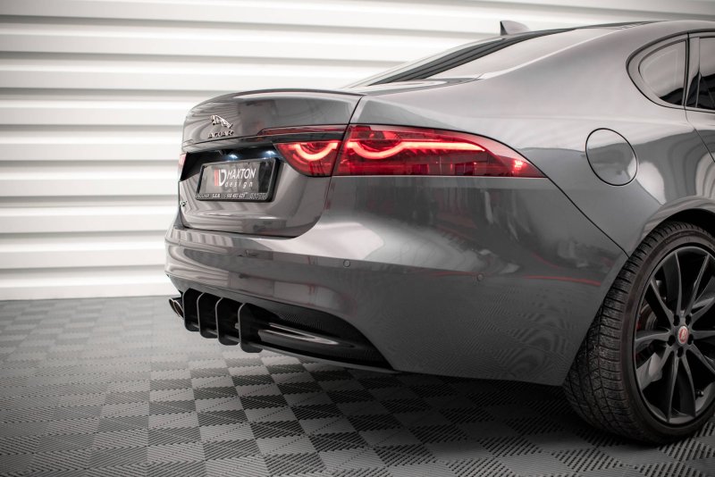 Maxton Street Pro Heckschürze für Jaguar XF R-Sport Mk2 JAXF2RSPORTCNC-RS1BRB