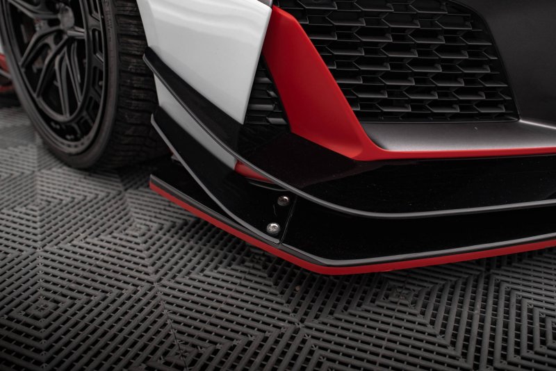 Maxton Bottom Canards Audi R8 Mk2 Facelift schwarz Hochglanz AU-R8-2F-CAN2-G