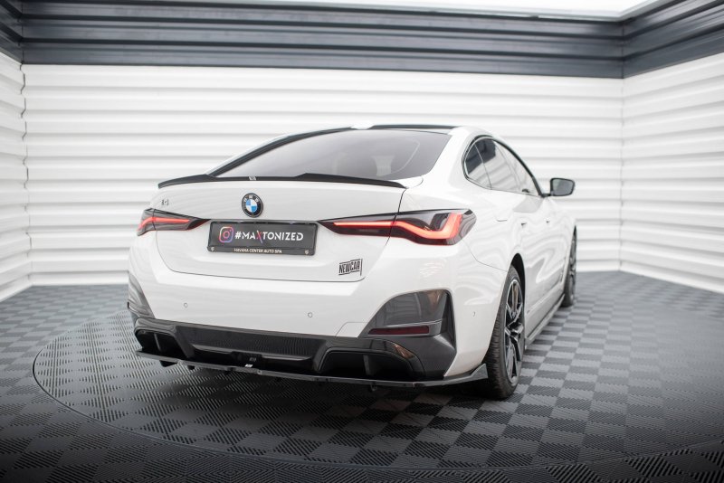 Maxton Spoiler CAP für BMW i4 M-Paket G26 schwarz Hochglanz BM-I4-G26-MPACK-CAP1-G