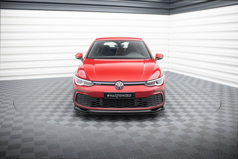 Maxton Front Ansatz V.6 VW Golf GTI / GTE / GTD / R-Line Mk8 schwarz Hochglanz VW-GO-8-GTI-FD6G+FD6R-G
