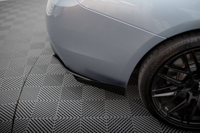 Maxton Street Pro Heck Ansatz Flaps Diffusor + Flaps BMW 4er35i Coupe M-Paket F32 schwarz Hochglanz BM4F32MPACKCNC-RSD1BRB+RSF1-G