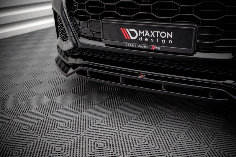 Maxton Front Ansatz V.3 für Audi RSQ8 Mk1 schwarz Hochglanz AU-RSQ8-1-FD3G+FD3R-G