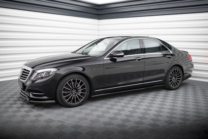 Maxton Seitenschweller Ansatz Mercedes-Benz S W222 schwarz Hochglanz ME-S-222-SD2-G