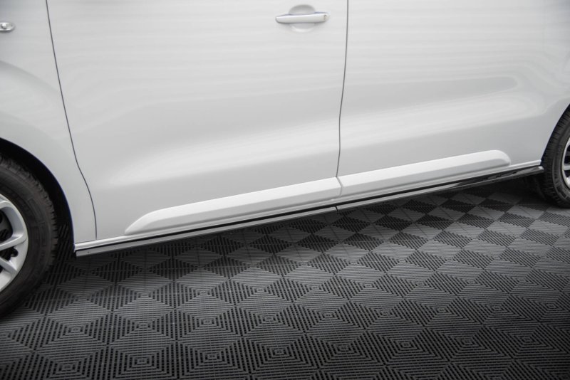 Maxton Seitenschweller Ansatz Citroen Jumpy l2 /l3 Mk3 schwarz Hochglanz CI-JU-3-SD1A+B-G