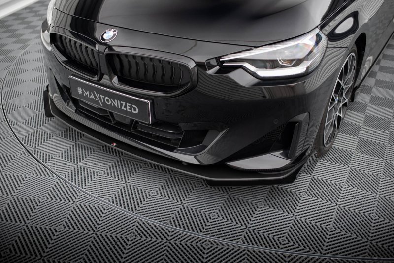 Maxton Front Flaps BMW 2 Coupe G42 schwarz Hochglanz BM2G42CNC-FSF1-G