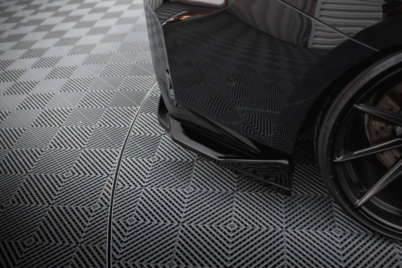 Maxton Heck Ansatz Flaps Diffusor V.4 für BMW M2 G87 schwarz Hochglanz BM-M2-G87-RSD4-G