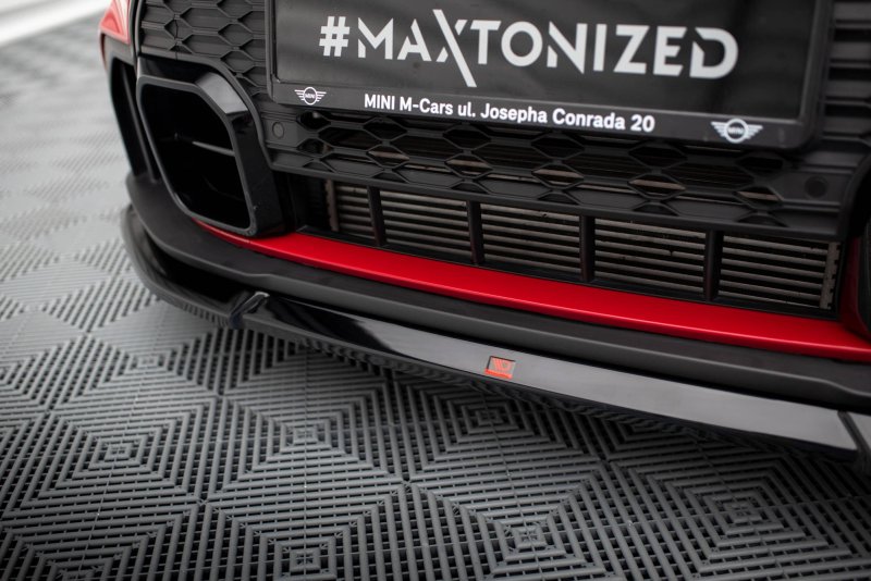 Maxton Front Ansatz V.2 für Mini Cooper S John Cooper Works F56 Facelift schwarz Hochglanz MC-3F-56-JCW-5D-FD2-G