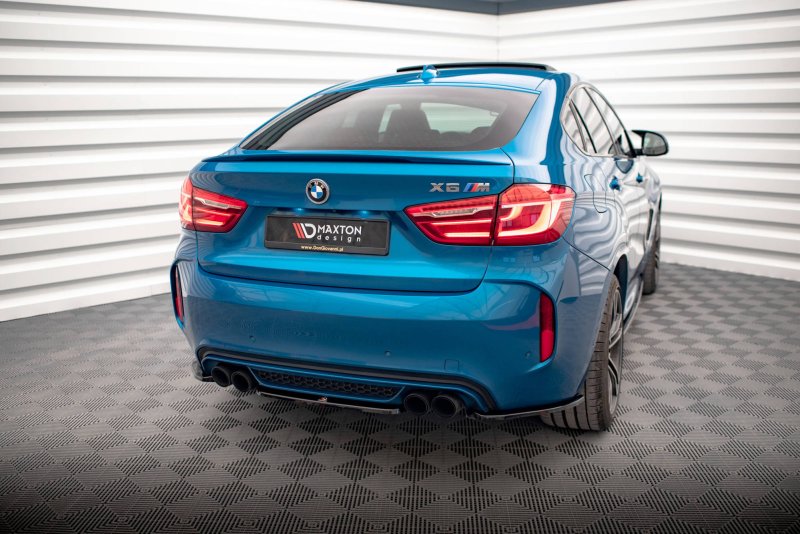 Maxton Mittlerer Diffusor Heck Ansatz für BMW X6 M F86 schwarz Hochglanz BM-X6-F86-M-RD1-G