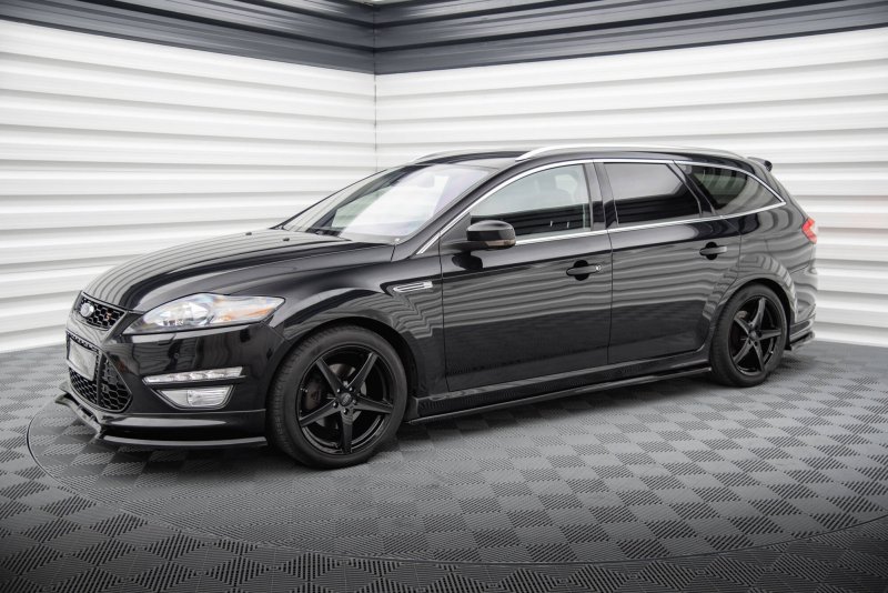 Maxton Seitenschweller Ansatz Ford Mondeo ST-Line Mk4 Facelift schwarz Hochglanz FO-MO-4-STLINE-K-SD1-G
