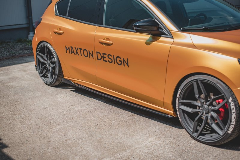 Maxton Seitenschweller Ansatz für V.4 Ford Focus ST / ST-Line Mk4 schwarz Hochglanz FO-FO-4-ST-SD1-G