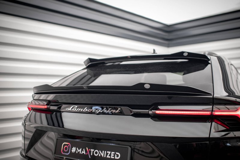 Maxton Niedriger Spoiler CAP für Lamborghini Urus Mk1 schwarz Hochglanz LA-UR-1-CAP2-G