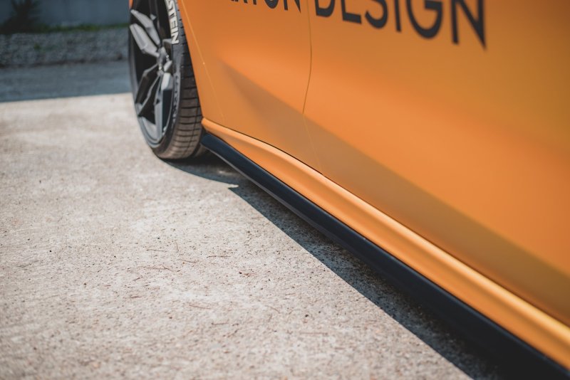 Maxton Seitenschweller Ansatz für V.5 Ford Focus ST / ST-Line Mk4 schwarz Hochglanz FO-FO-4-ST-SD2-G
