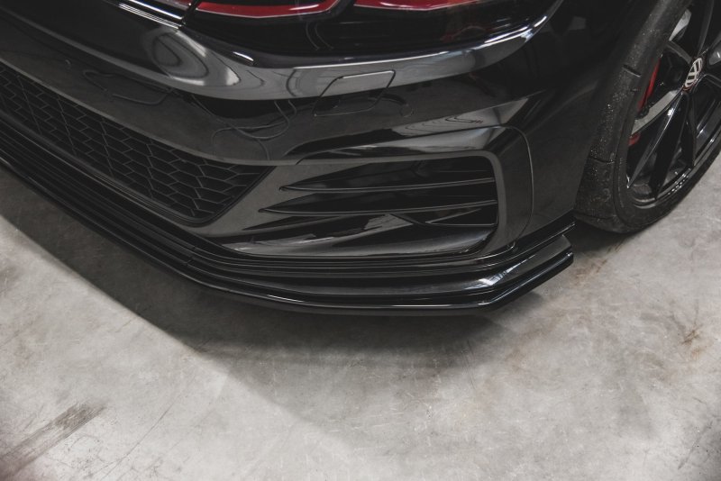 Maxton Front Ansatz für VW Golf 7 GTI TCR  schwarz Hochglanz VW-GO-7F-GTI-TCR-FD1-G
