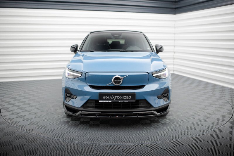 Maxton Front Ansatz Volvo C40 Mk1 schwarz Hochglanz VO-C40-1-FD1G+FD1R-G