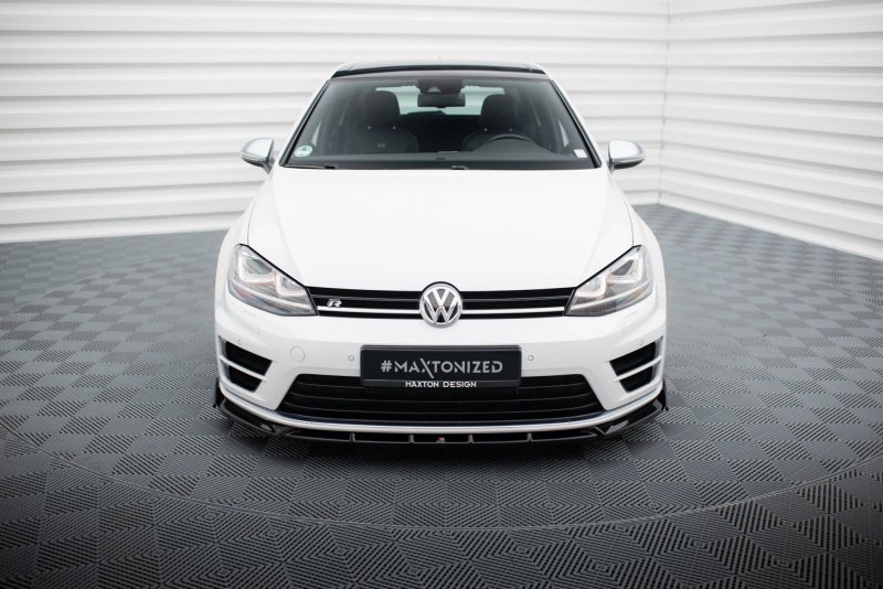 Maxton Front Ansatz V.5 + Flaps VW Golf R / R-Line Mk7 VW-GO-7-R-FD5G+FSF1B